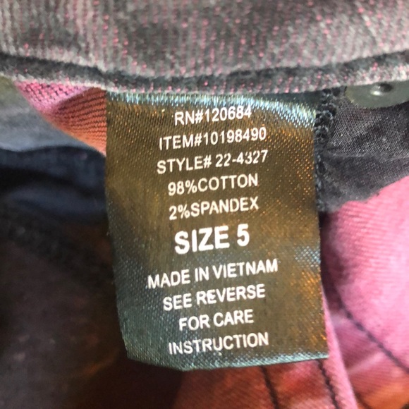 Lovesick Purple Acid Wash "The Skinny" Jeans 5 - Picture 7 of 8